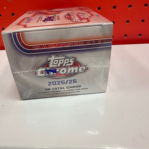 2025-26 Topps Chrome Basketball Blaster Box NEW Sealed From Topps Hobby Box - Picture 5 of 5